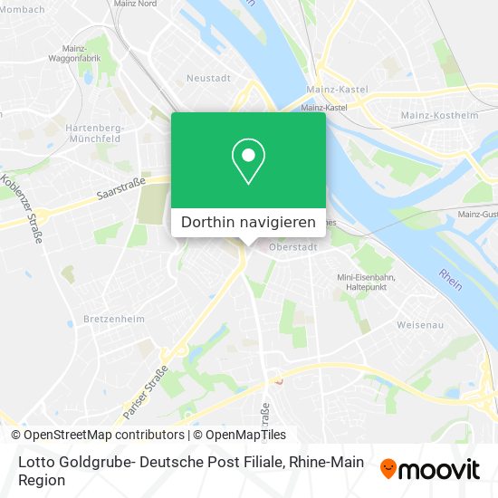Lotto Goldgrube- Deutsche Post Filiale Karte