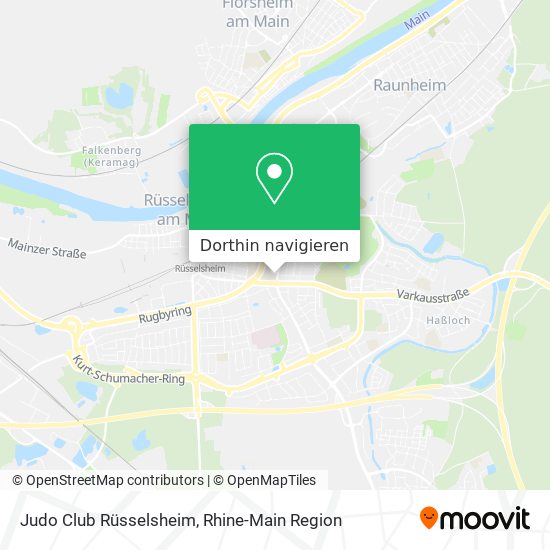 Judo Club Rüsselsheim Karte