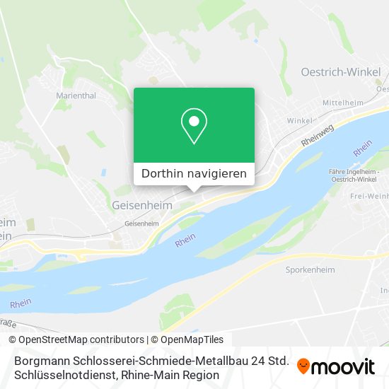 Borgmann Schlosserei-Schmiede-Metallbau 24 Std. Schlüsselnotdienst Karte