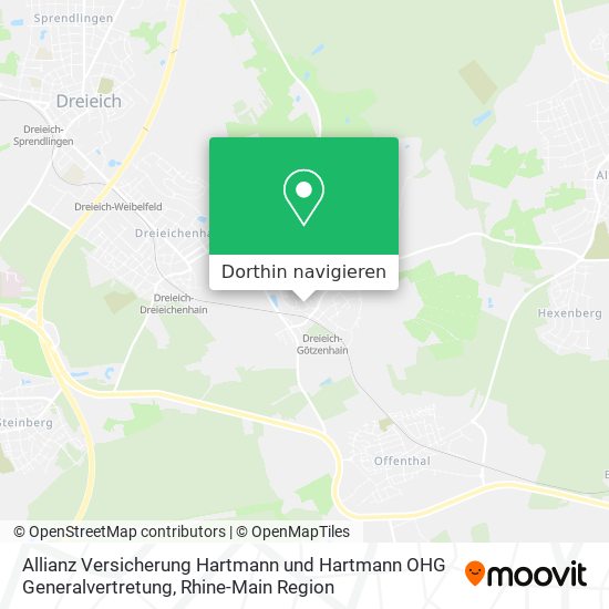 Allianz Versicherung Hartmann und Hartmann OHG Generalvertretung Karte