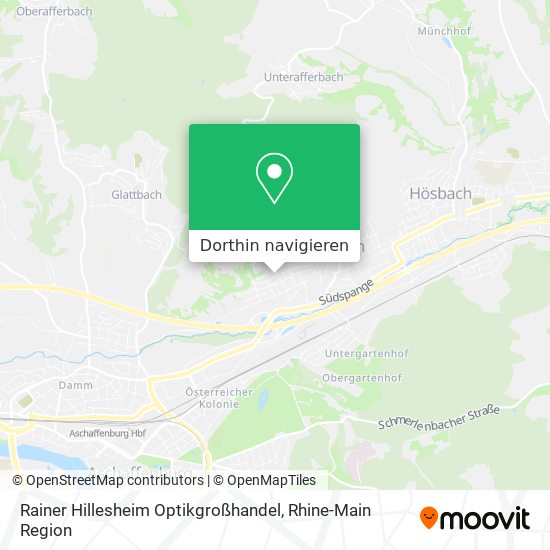 Rainer Hillesheim Optikgroßhandel Karte