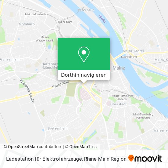 Ladestation für Elektrofahrzeuge Karte