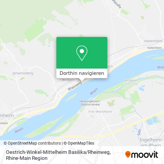Oestrich-Winkel-Mittelheim Basilika / Rheinweg Karte