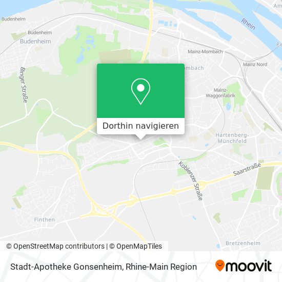 Stadt-Apotheke Gonsenheim Karte