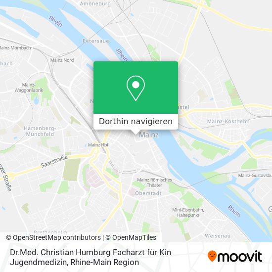 Dr.Med. Christian Humburg Facharzt für Kin Jugendmedizin Karte