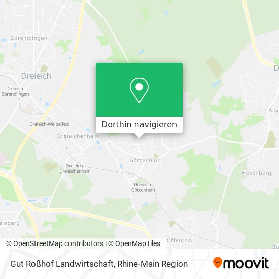Gut Roßhof Landwirtschaft Karte