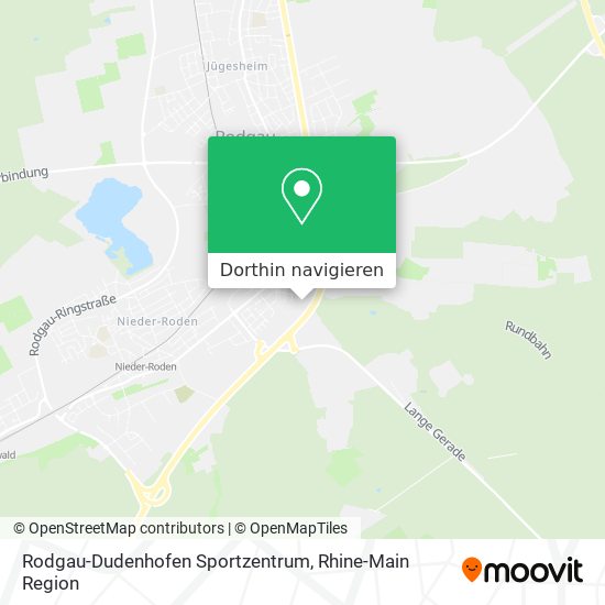 Rodgau-Dudenhofen Sportzentrum Karte