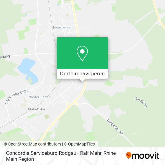 Concordia Servicebüro Rodgau - Ralf Mahr Karte