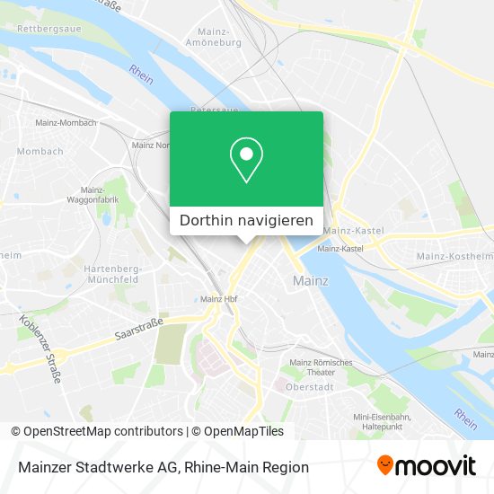 Mainzer Stadtwerke AG Karte