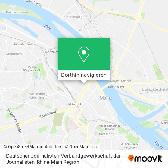 Deutscher Journalisten-Verbandgewerkschaft der Journalisten Karte