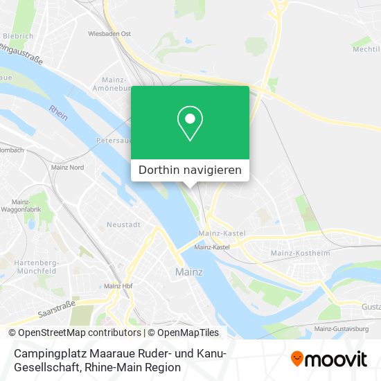 Campingplatz Maaraue Ruder- und Kanu-Gesellschaft Karte