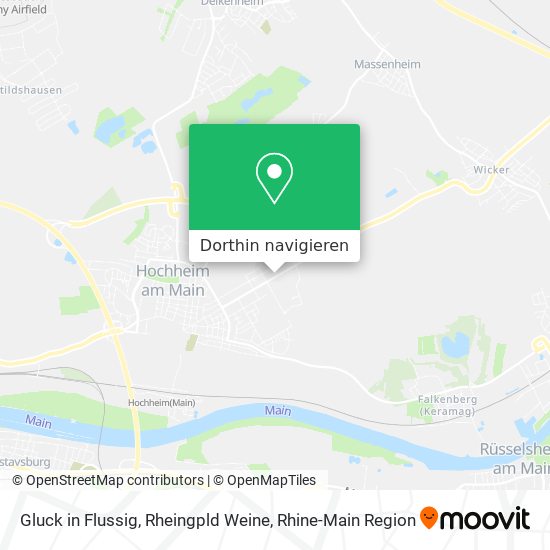 Gluck in Flussig, Rheingpld Weine Karte