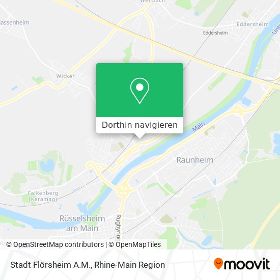 Stadt Flörsheim A.M. Karte