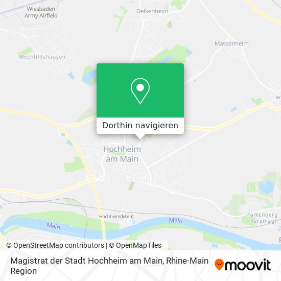 Magistrat der Stadt Hochheim am Main Karte