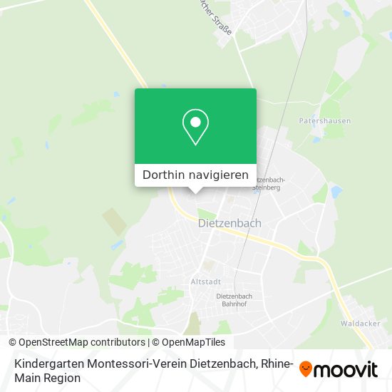 Kindergarten Montessori-Verein Dietzenbach Karte