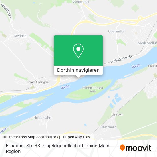Erbacher Str. 33 Projektgesellschaft Karte