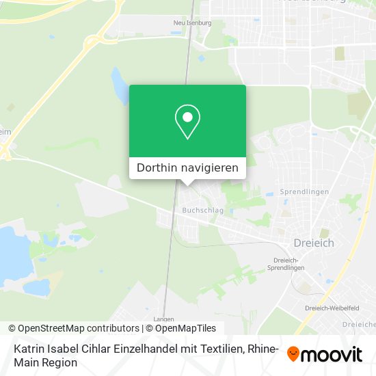 Katrin Isabel Cihlar Einzelhandel mit Textilien Karte