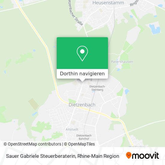 Sauer Gabriele Steuerberaterin Karte