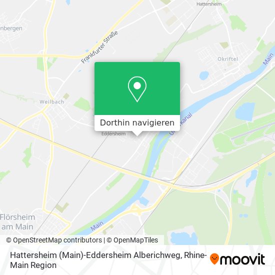 Hattersheim (Main)-Eddersheim Alberichweg Karte