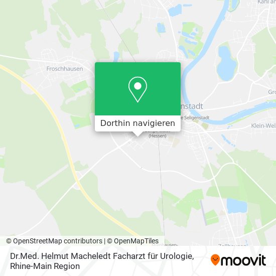 Dr.Med. Helmut Macheledt Facharzt für Urologie Karte