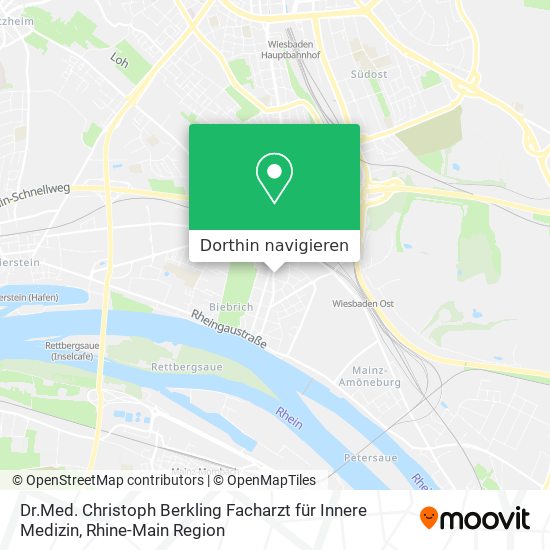 Dr.Med. Christoph Berkling Facharzt für Innere Medizin Karte