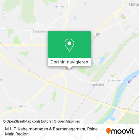 M.U.P. Kabelmontagen & Baumanagement Karte