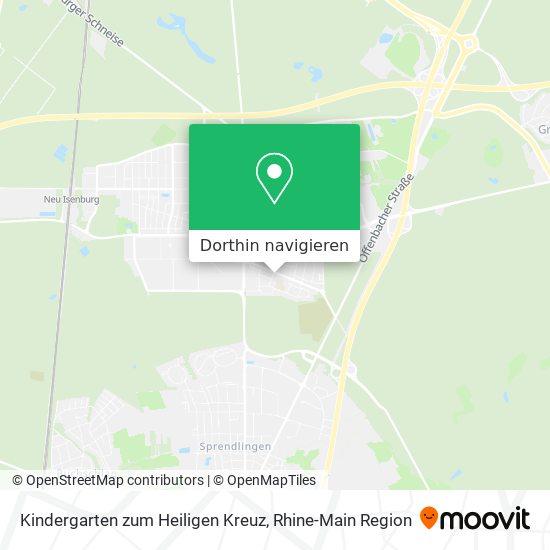 Kindergarten zum Heiligen Kreuz Karte