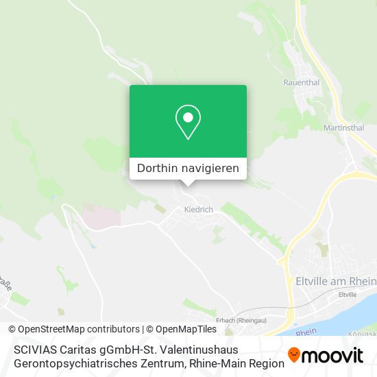 SCIVIAS Caritas gGmbH-St. Valentinushaus Gerontopsychiatrisches Zentrum Karte