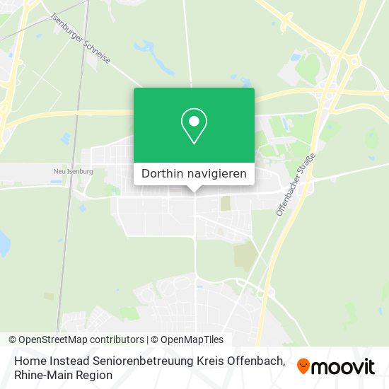 Home Instead Seniorenbetreuung Kreis Offenbach Karte