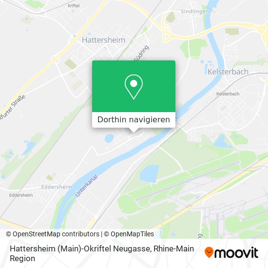 Hattersheim (Main)-Okriftel Neugasse Karte