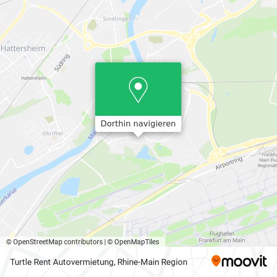 Turtle Rent Autovermietung Karte