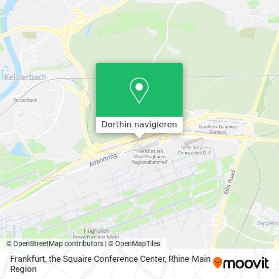 Frankfurt, the Squaire Conference Center Karte
