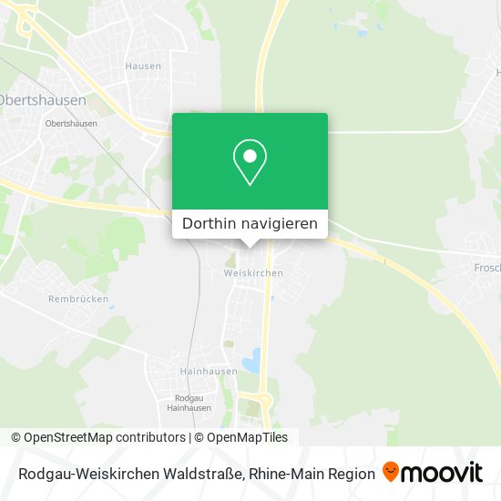 Rodgau-Weiskirchen Waldstraße Karte