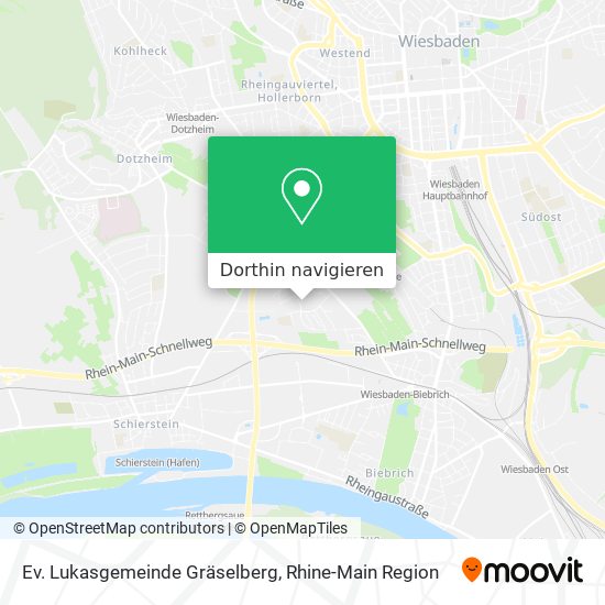 Ev. Lukasgemeinde Gräselberg Karte
