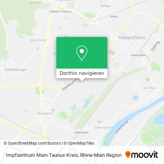 Impfzentrum Main-Taunus-Kreis Karte