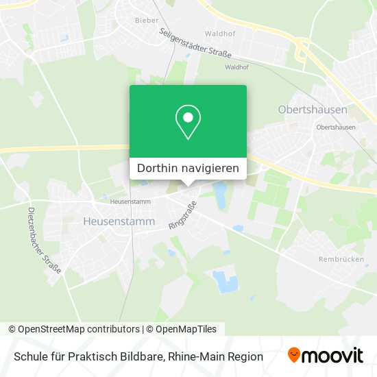 Schule für Praktisch Bildbare Karte