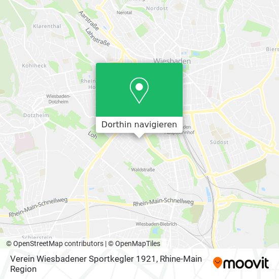 Verein Wiesbadener Sportkegler 1921 Karte