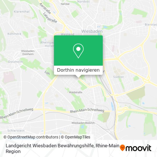 Landgericht Wiesbaden Bewährungshilfe Karte
