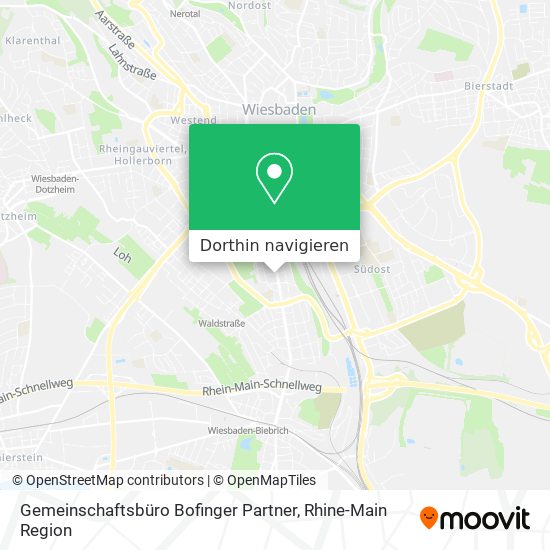 Gemeinschaftsbüro Bofinger Partner Karte