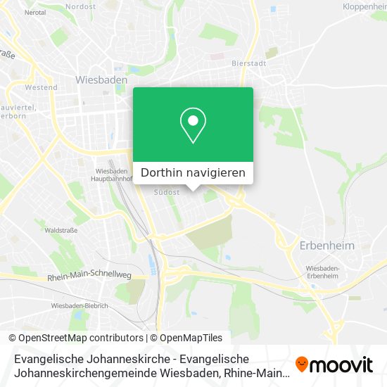 Evangelische Johanneskirche - Evangelische Johanneskirchengemeinde Wiesbaden Karte