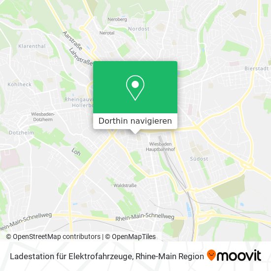 Ladestation für Elektrofahrzeuge Karte