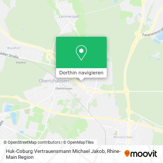 Huk-Coburg Vertrauensmann Michael Jakob Karte