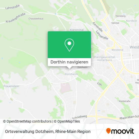 Ortsverwaltung Dotzheim Karte