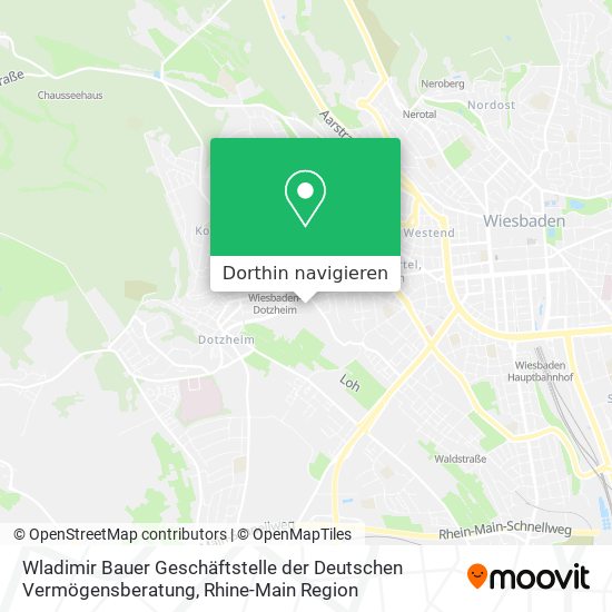 Wladimir Bauer Geschäftstelle der Deutschen Vermögensberatung Karte