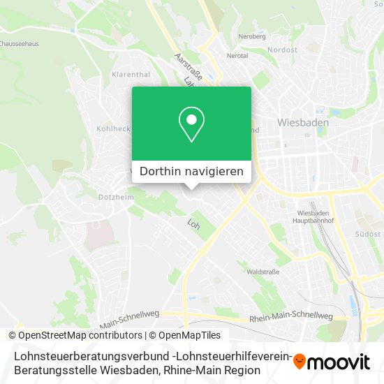 Lohnsteuerberatungsverbund -Lohnsteuerhilfeverein- Beratungsstelle Wiesbaden Karte