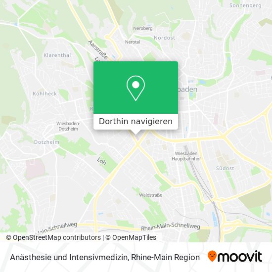 Anästhesie und Intensivmedizin Karte