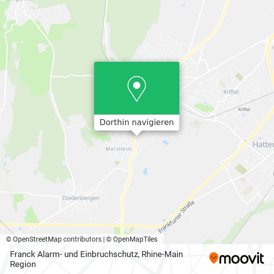 Franck Alarm- und Einbruchschutz Karte