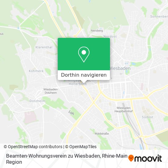 Beamten-Wohnungsverein zu Wiesbaden Karte