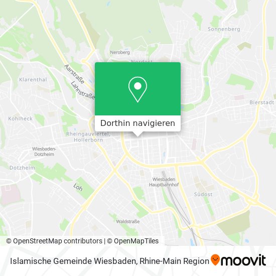 Islamische Gemeinde Wiesbaden Karte