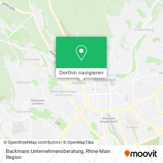 Backmann Unternehmensberatung Karte